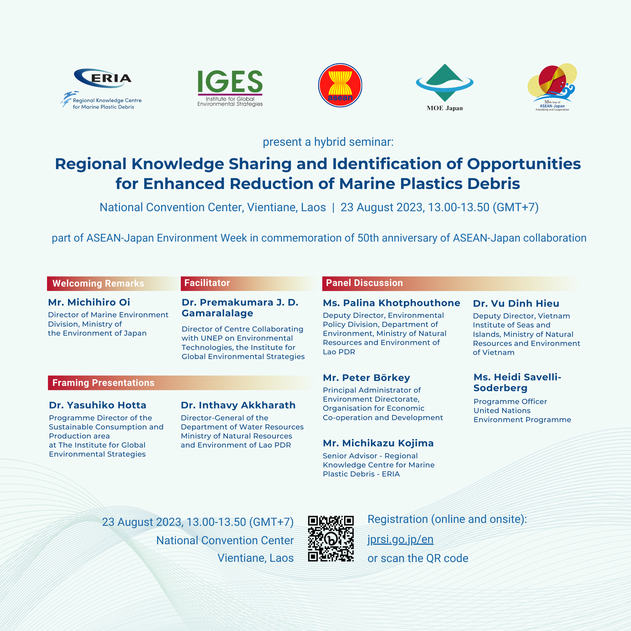Regional knowledge sharing and identification of opportunities for enhanced reduction of Marine Plastics Debris